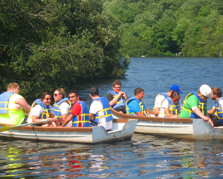 summer camp row boat