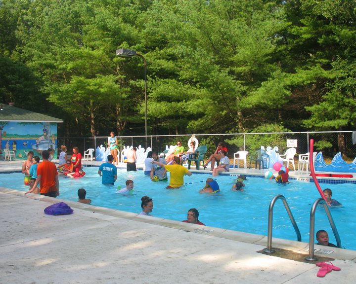 summer camp swimming pool